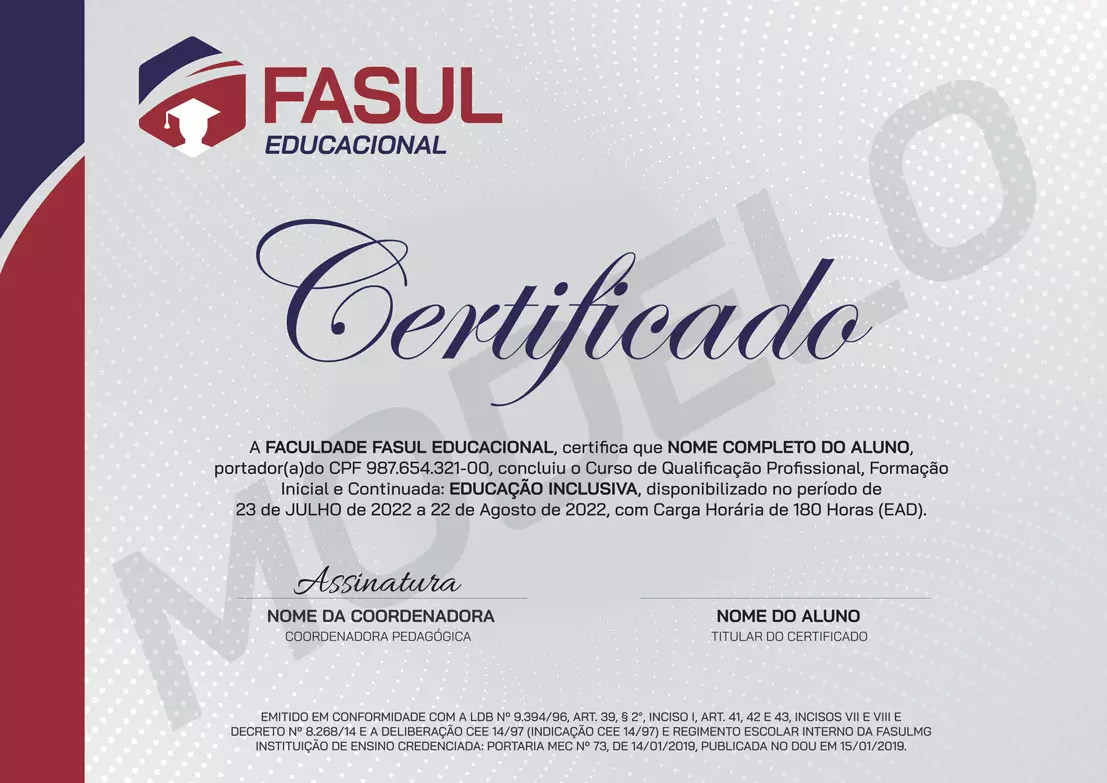 CGO CURSO GRATUITO ONLINE - Certificado FasulMG